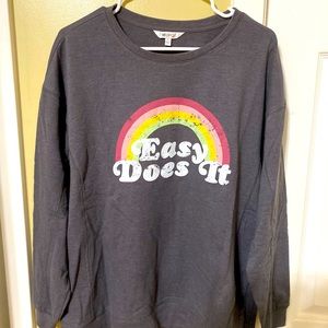 NWOT Wildfox “Easy Does It” Sweatshirt Large